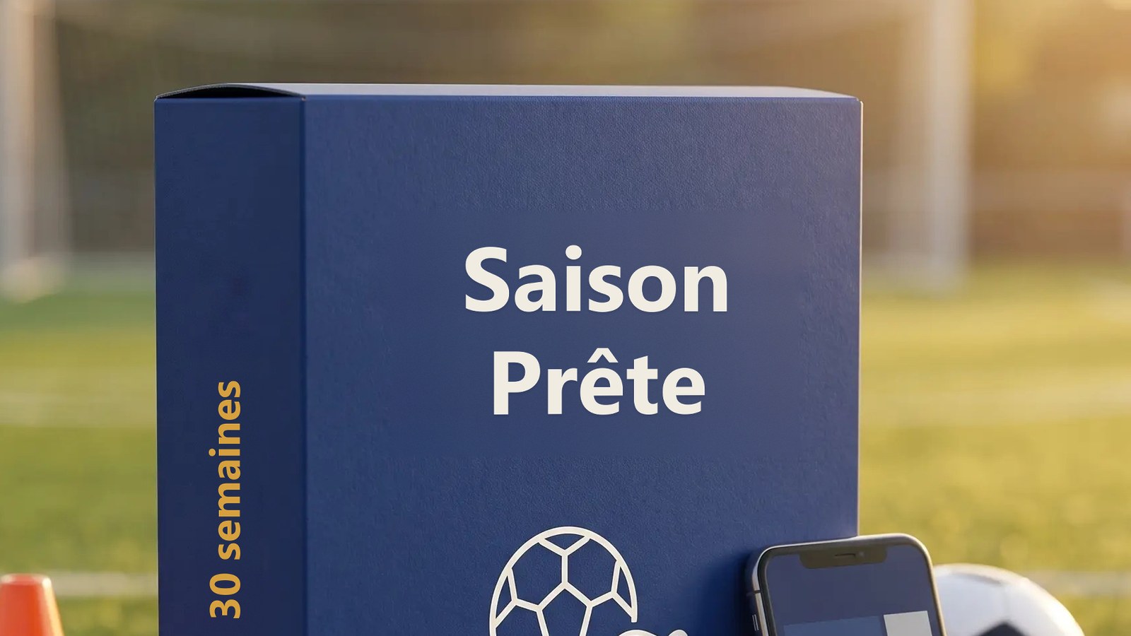La boîte de la Saison Prête au bord du terrain